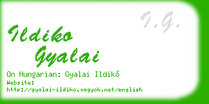 ildiko gyalai business card